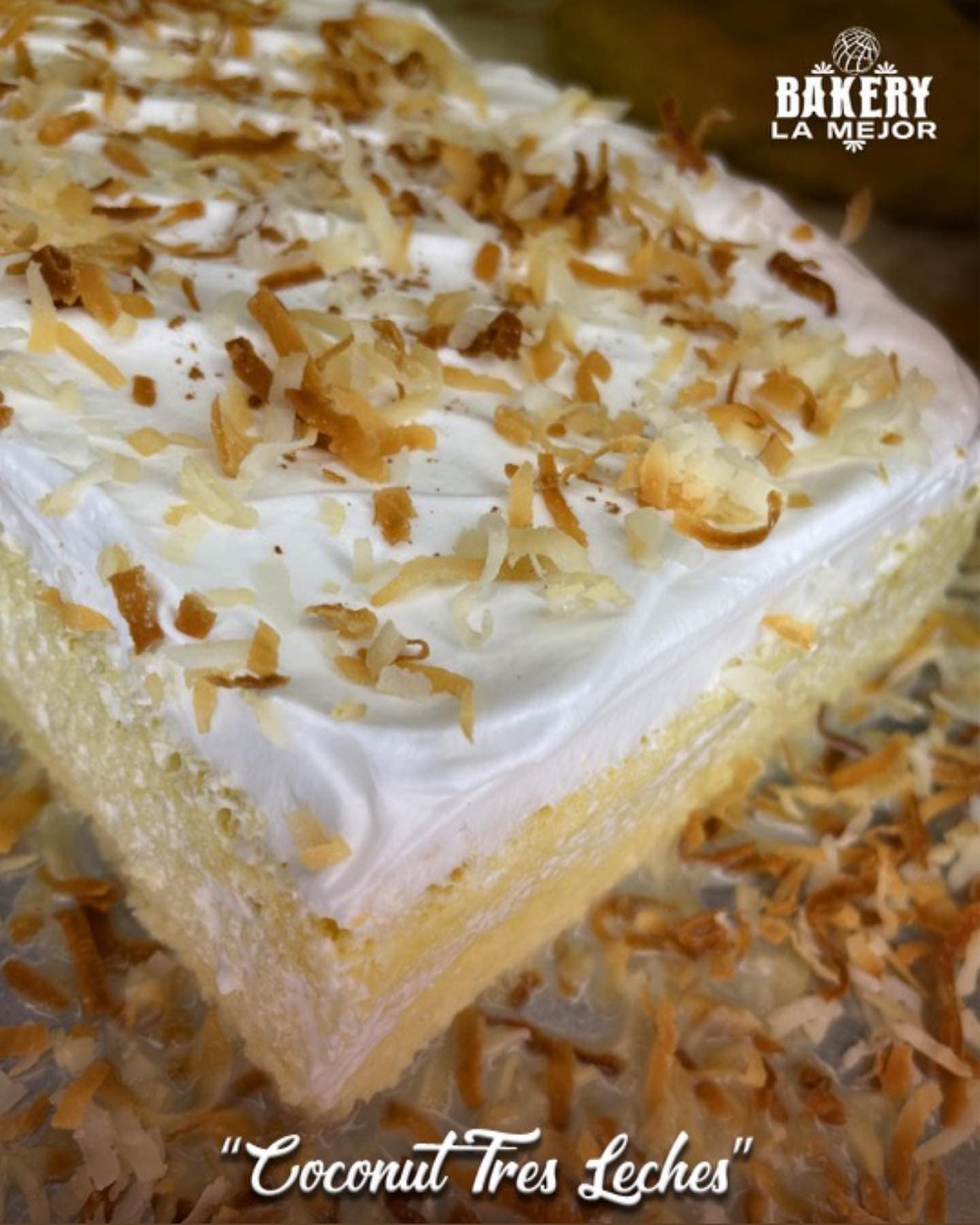 Bakery product: Coconut Tres Leches