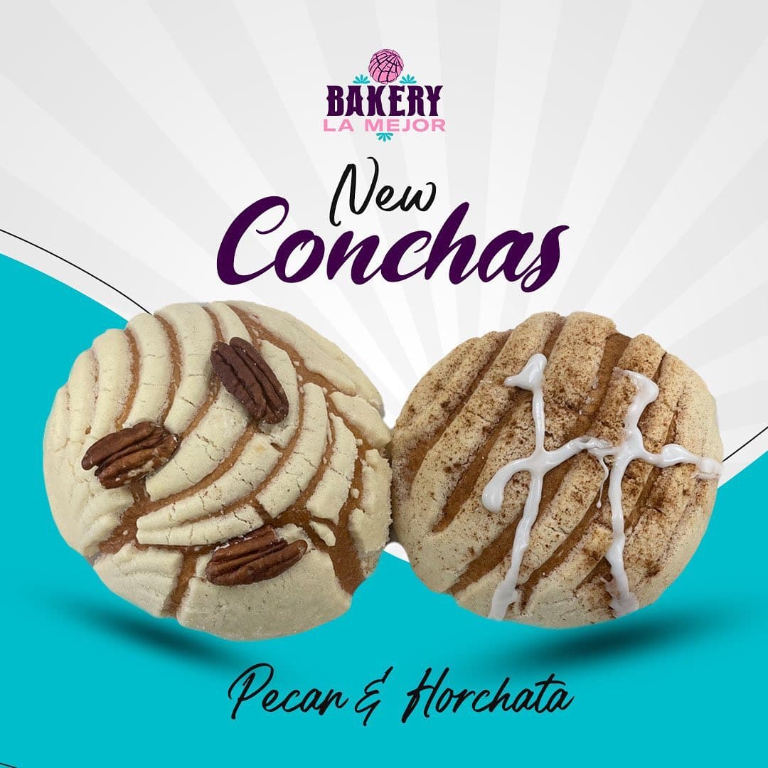 Bakery product: Pecan & Horchata Conchas